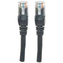 Intellinet Network Patch Cable, Cat6, 3m, Black, CCA, U / UTP, PVC, RJ45, Gold Plated Contacts, Snagless, Booted, Lifeti