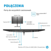 HP Z25xs G3 QHD USB-C DreamColor ekranas