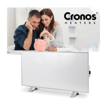 Cronos Synthelith Pro CRP-770TWP 770W pilkas infraraudonųjų spindulių šildytuvas su WiFi ir nuotolinio valdymo pulteliu