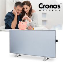 Cronos Synthelith PRO CRP-770TWP 770W Pilnai pilkas infraraudonųjų spindulių šildytuvas su WiFi ir nuotolinio valdymo pu