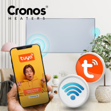 Cronos Synthelith PRO CRP-770TWP 770W Pilnai pilkas infraraudonųjų spindulių šildytuvas su WiFi ir nuotolinio valdymo pu