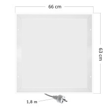 Cronos Graphene LED infraraudonųjų spindulių radiatorius CGL-420TP 420W baltas LED su termostatu