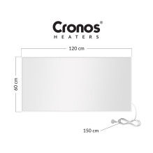 Cronos Carbon P1000 1000W infraraudonųjų spindulių šildytuvas baltas