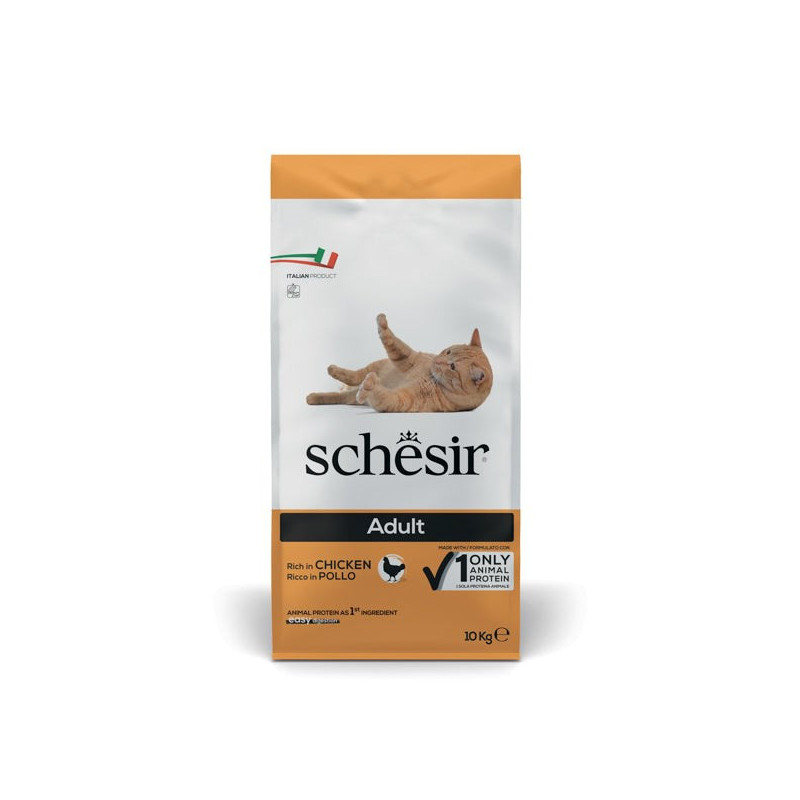 SCHESIR Adult Rich in chicken - dry cat food - 10kg