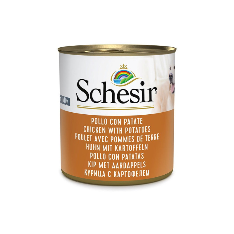 SCHESIR Chicken with potatoes in jelly - wet dog food - 285g