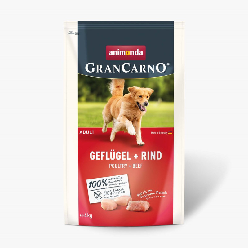 ANIMONDA Gran Carno Senior Poultry with Beef - dry dog food - 4 kg