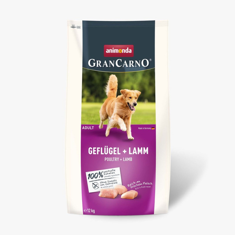 ANIMONDA Gran Carno Adult Poultry with Lamb - dry dog food - 12 kg