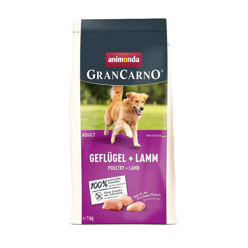 ANIMONDA GranCarno Poultry with lamb - dry dog food - 1kg