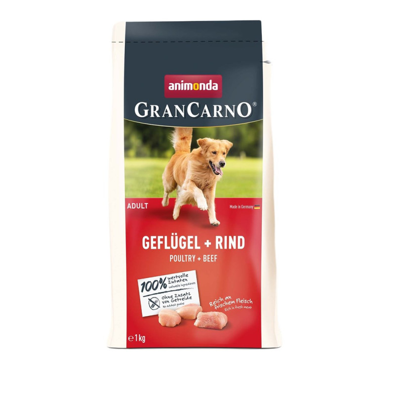 ANIMONDA GranCarno Poultry with beef - dry dog food - 1kg