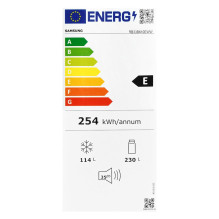 Samsung RB33B610EWW Laisvai pastatomas 344 L E Baltas