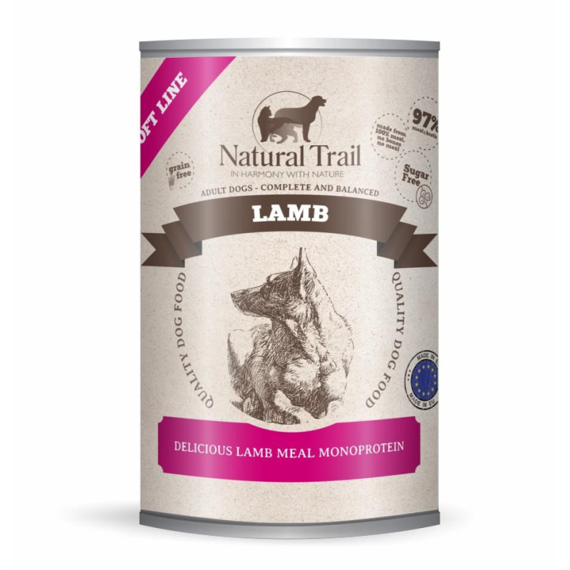 NATURAL TRAIL Lamb Soft Line - wet dog food - 400g