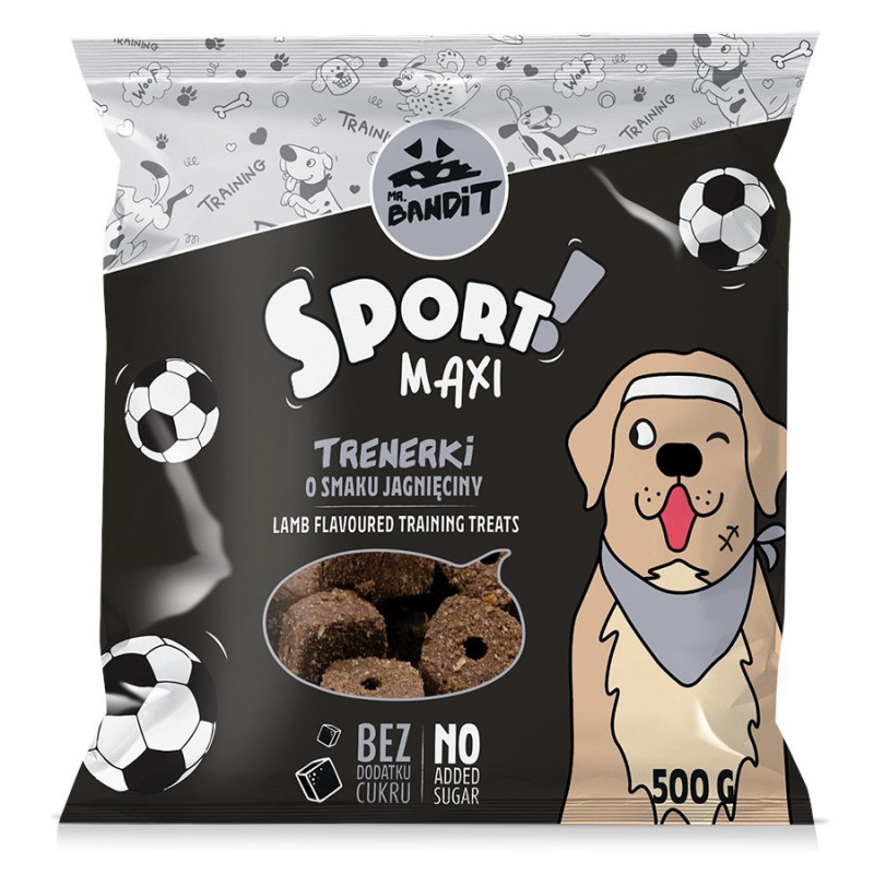 VET EXPERT MR. BANDIT Sport Maxi Trainers with lamb flavor - dog treat - 500 g