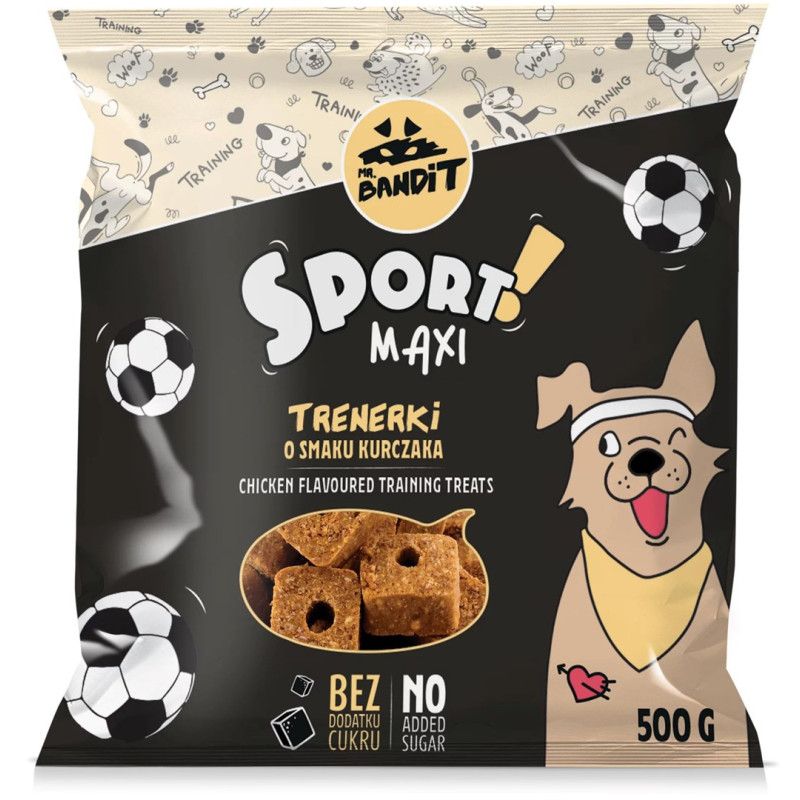 VET EXPERT MR. BANDIT Sport Maxi Trainers with chicken flavour - dog treat - 500 g