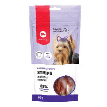 MACED Duck breast strips S - dog treat - 60g