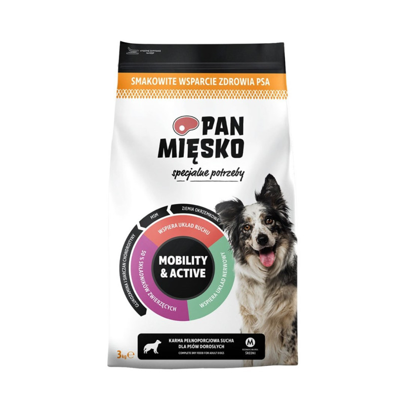 PAN MIĘSKO Special needs Mobility &amp; Active- dry dog food - 3kg