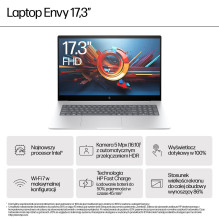 HP ENVY 17-da0006nw Intel Core Ultra 5 125H Laptop 43.9 cm (17.3&quot;) Full HD Touchscreen 16 GB DDR5-SDRAM 1 TB SSD Wi