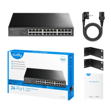 Cudy GS1024 network switch Gigabit Ethernet (10 / 100 / 1000) Black