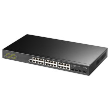 Cudy GS2024S2 network switch Managed L2 / L3 Gigabit Ethernet (10 / 100 / 1000) 1U Black