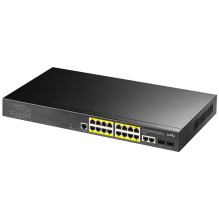 Cudy GS2018PS2 valdomas L2 Gigabit Ethernet (10 / 100 / 1000) Maitinimas per Ethernet (PoE) 1U juodas