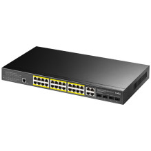 Cudy GS2028PS4 Managed L2 Gigabit Ethernet (10 / 100 / 1000) Power over Ethernet (PoE) 1U Black