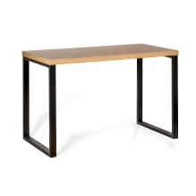 Unique TEO desk 120 x 60 cm black / oak