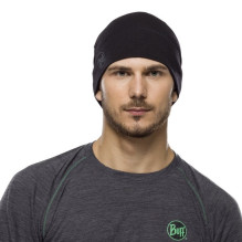 BUFF MERINO LIGHTWEIGHT BEANIE SOLID BLACK vieno dydžio kepurėlė Standartinė