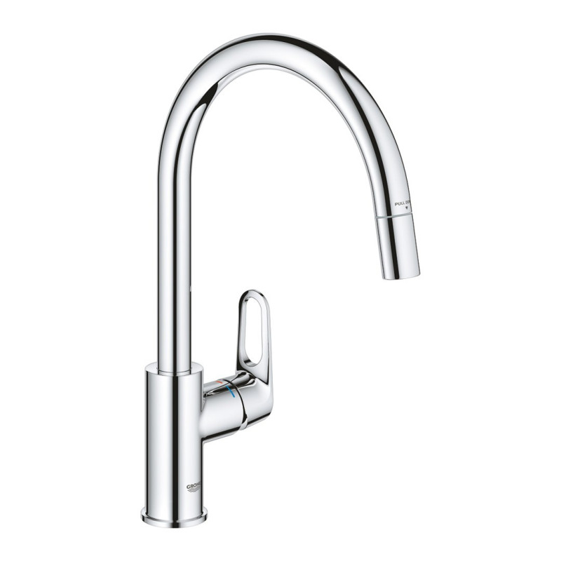 GROHE BauFlow single lever kitchen sink mixer Chomowany