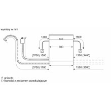 SIEMENS SN63HX02CE įmontuojama indaplovė