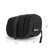 Wozinsky small bicycle saddle bag 0.6 l black (WBB8BK black)