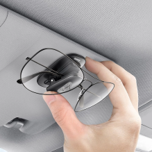  RETURNED ITEM Baseus self-adhesive car holder clip for glasses black (ACYJN-A01)