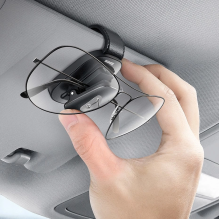  RETURNED ITEM Baseus self-adhesive car holder clip for glasses black (ACYJN-A01)