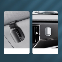  RETURNED ITEM Baseus self-adhesive car holder clip for glasses black (ACYJN-A01)