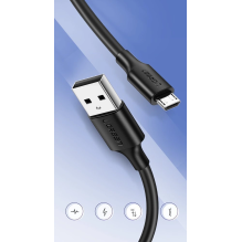 Ugreen US289 60136 micro USB / USB-A laidas 1m - juodas