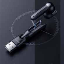 Baseus A05 wireless earphone Bluetooth 5.0 mini headset + USB docking station black (NGA05-01)