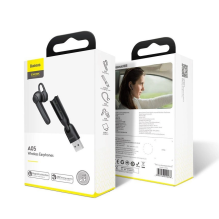 Baseus A05 wireless earphone Bluetooth 5.0 mini headset + USB docking station black (NGA05-01)