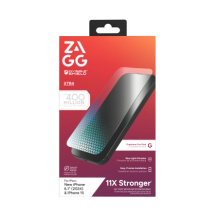 ZAGG InvisibleShield Glass XTR4 apsauginis stiklas su grafenu ir mėlynos šviesos filtru, skirtas iPhone 15/16