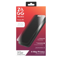 ZAGG InvisibleShield Glass Elite Privacy 360 for iPhone 15 Plus / 16 Plus