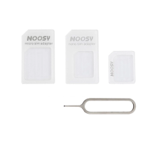 Noosy Adapter Nano Micro Sim 3in1 iPhone Set + raktas