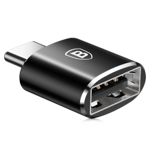 Baseus Mini USB-A į USB-C OTG adapteris – juodas