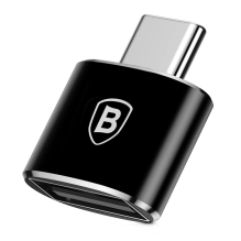 Baseus Mini USB-A to USB-C OTG adapter - black