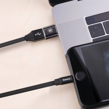 Baseus Mini USB-A į USB-C OTG adapteris – juodas