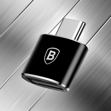 Baseus Mini USB-A į USB-C OTG adapteris – juodas