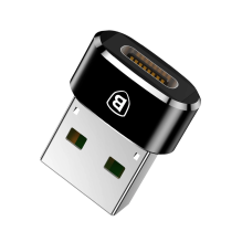 Baseus Mini USB-C į USB-A adapteris – juodas