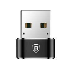 Baseus Mini USB-C į USB-A adapteris – juodas