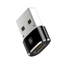 Baseus Mini USB-C į USB-A adapteris – juodas