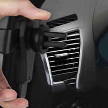 Car Holder H01 Black gravity car holder for the ventilation grille