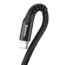 Baseus Fish Eye spring USB-A / Lightning 2A cable 1m - black