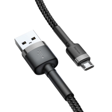 Baseus Cafule Cable CAMKLF-BG1 USB-A / micro USB 2.4A 1 m - black-gray