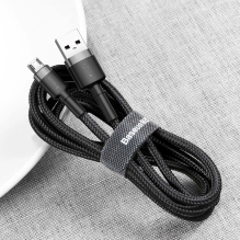 Baseus Cafule Cable CAMKLF-BG1 USB-A / micro USB 2.4A 1 m - black-gray