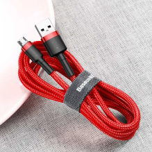 Baseus Cafule Cable CAMKLF-C09 USB-A / micro USB 1.5A 2 m - red